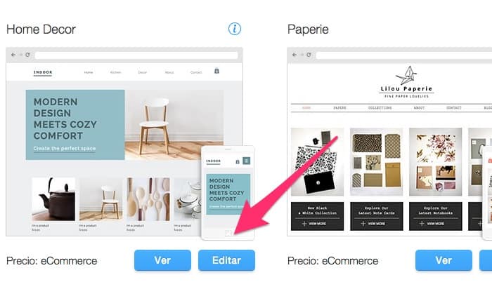 Creando una tienda con Wix Stores en - Ingresos Pasivos