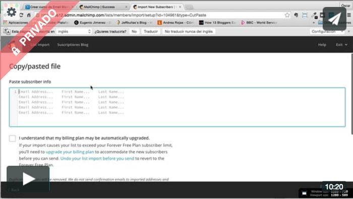 mailchimp-importar-listas
