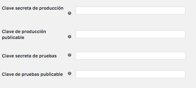 claves woocommerce de stripe