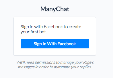 manychat facebook bot