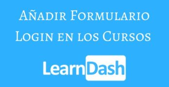 anadir formularios login cursos learndash