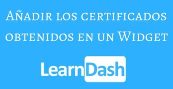 certificados widget learndash