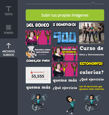 Canva archivos subidos