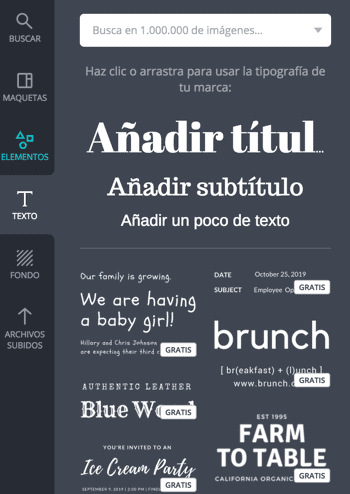 textos en canva