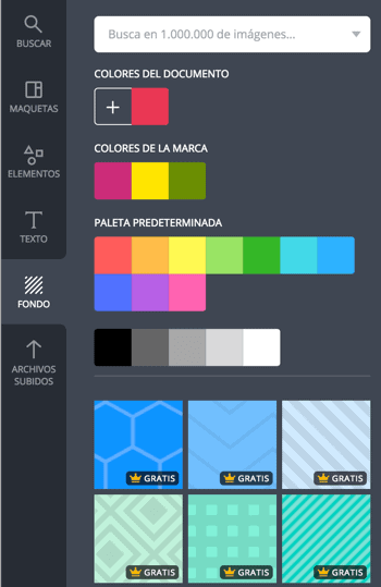 Fondos en canva