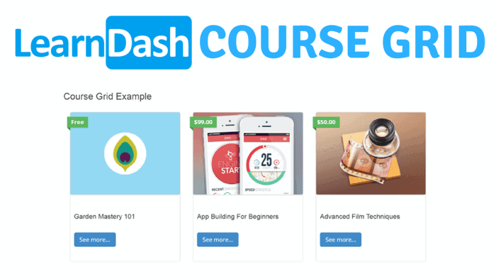 LearnDash course grid