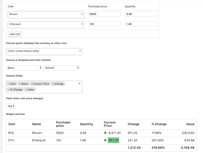 cripto portfolio