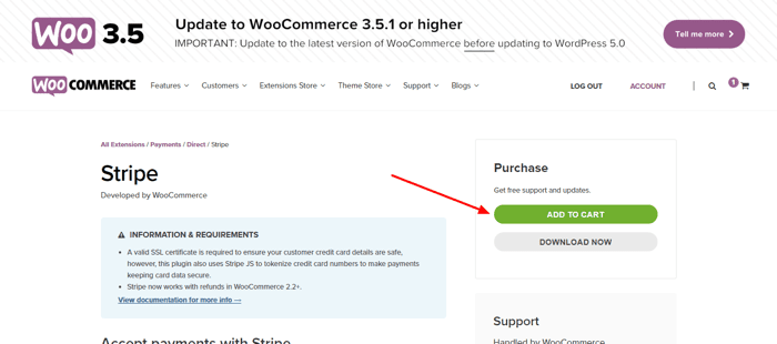 woocommerce stripe