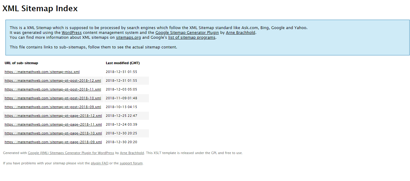 sitemap xml bing