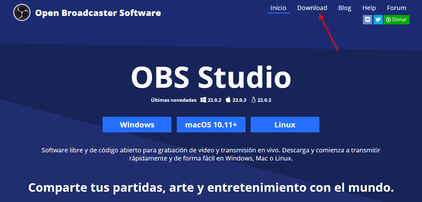 web obs studio