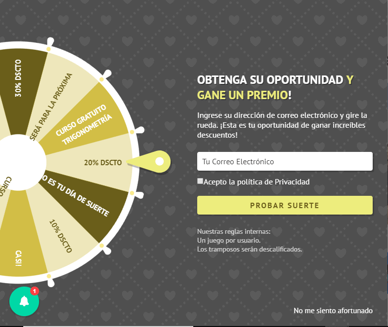 ruleta realizada