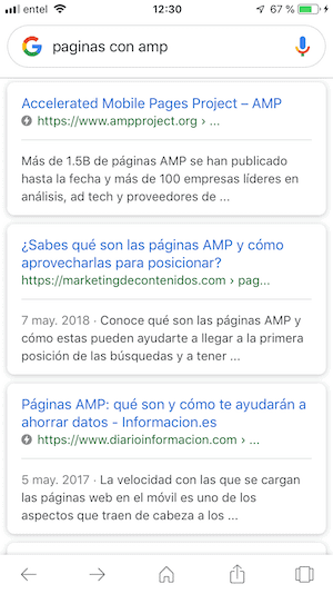 Amp en Google