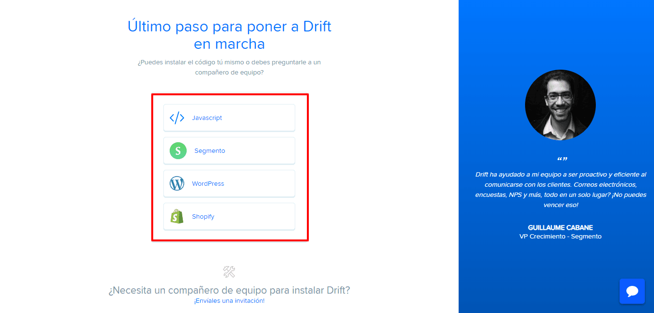 instalar codigo drift