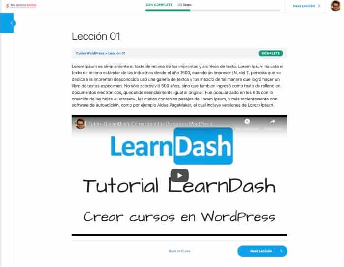 Learndash 3 sidebar plegado