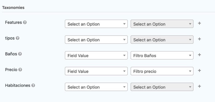 taxonomies content feed