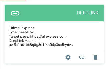 deeplink creado