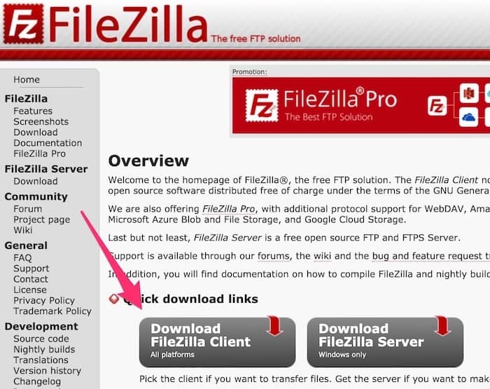 bajar filezilla