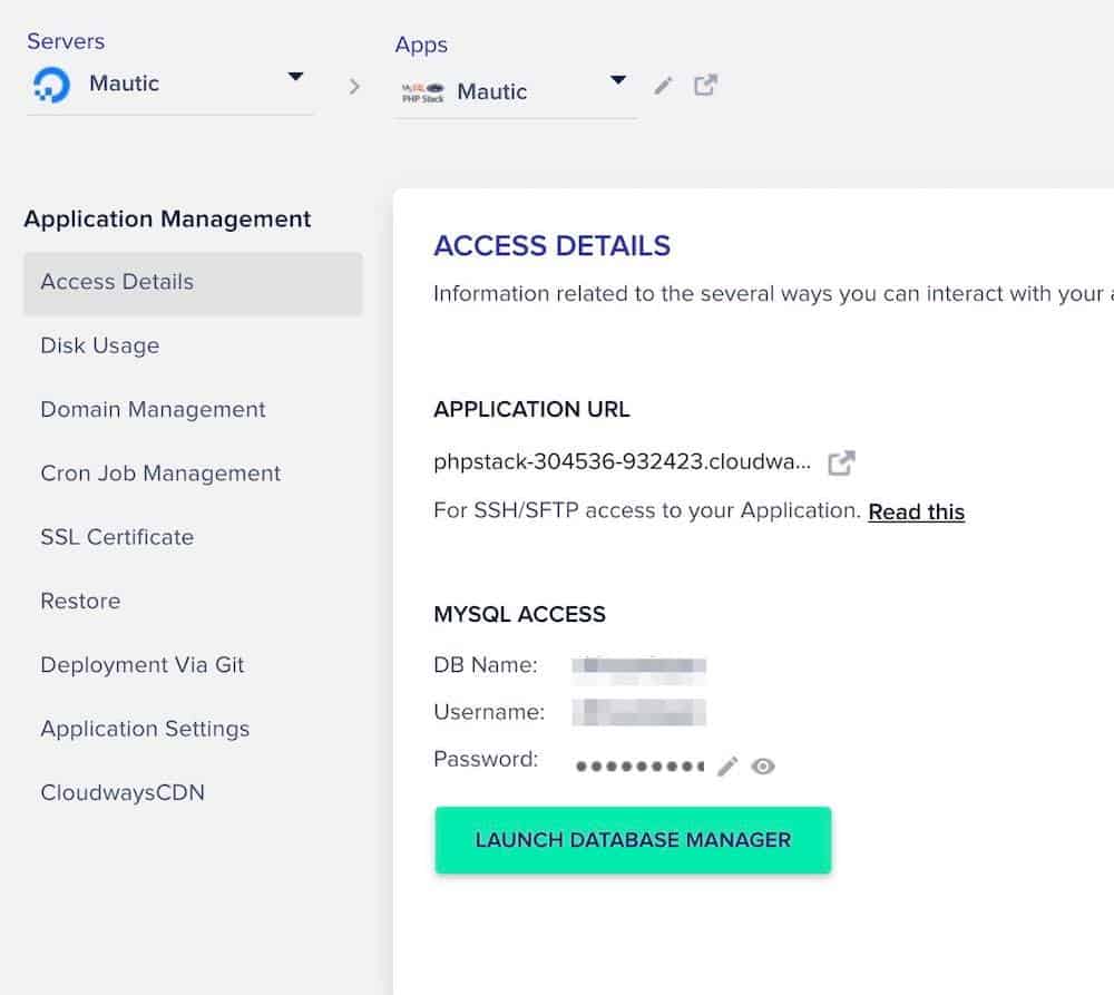 Cloudways aplicacion