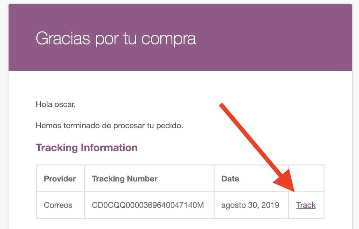 woocommerce email track