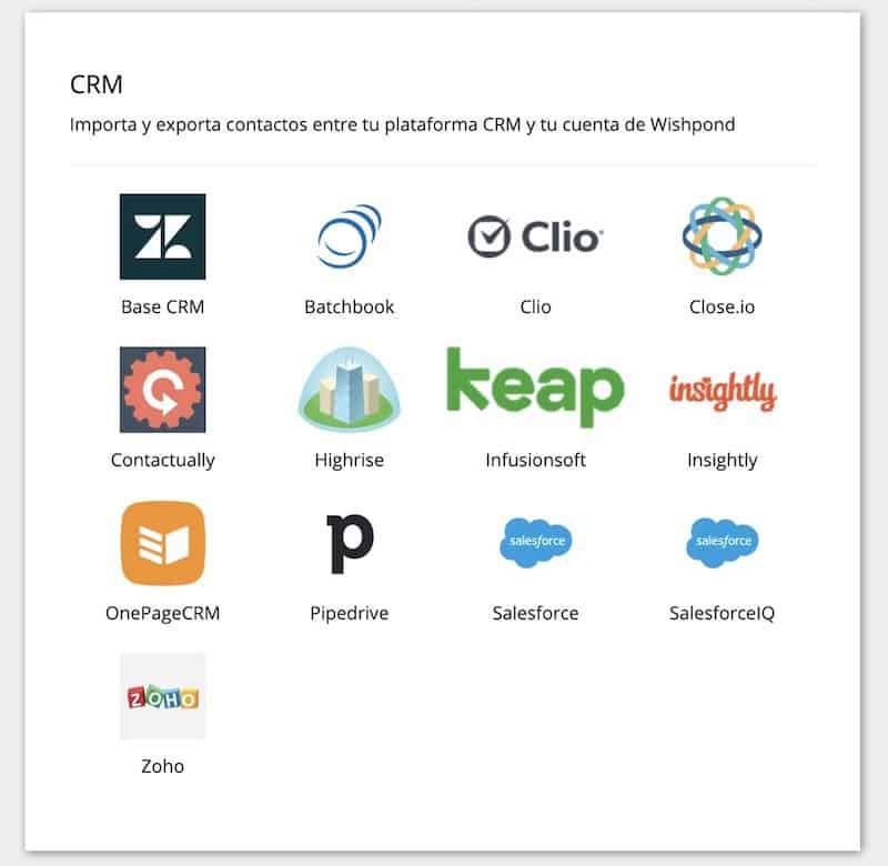 wishpond crm integracion