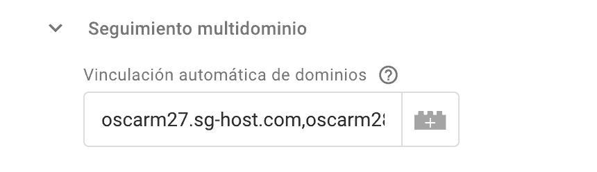 seguimiento multidominio GTM
