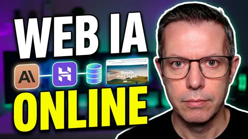Web hecha con IA publicada en Hostinger: de la IA a la base de datos y a la web online